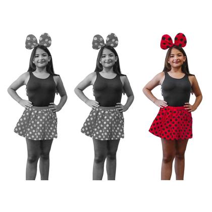 Imagem de Kit Minnie Infantil com Saia e Tiara