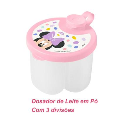 Imagem de Kit Minnie Prato Térmico, Tigela, Dosador, Pote Papinha, Copo Trio e Porta Chupeta