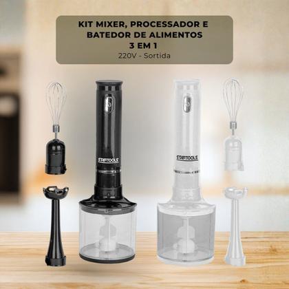 Imagem de Kit Mixer, Processador e Batedor De Alimentos 3 Em 1 220V - Sortida