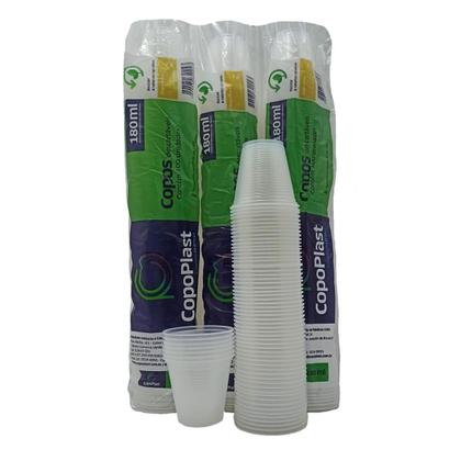 Imagem de Kit Ml Copo 300Ml Branco Ps Descartável 10 Pct C/100