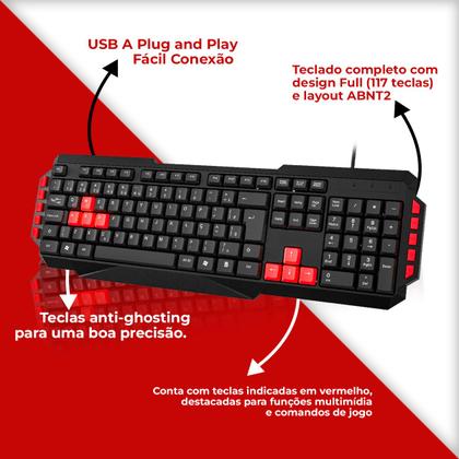 Imagem de Kit Mobilador Completo Com Headset Teclado Mouse Hub Suporte de Celular