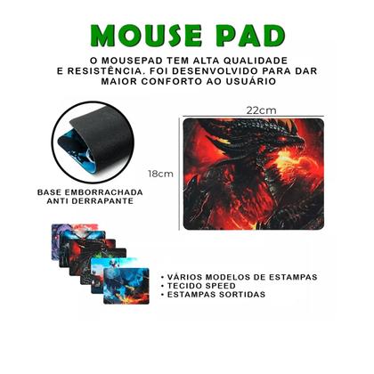 Imagem de Kit Mobilador Gamer Completo Teclado One Hand Uma Mão Mouse Mousepad Suporte Para Celular