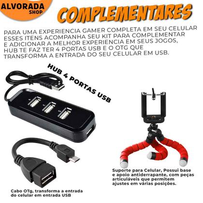 Imagem de Kit Mobilador Teclado Single Hand Gamer RGB + Mouse Led 7 Cores + Pad Speed Estampado