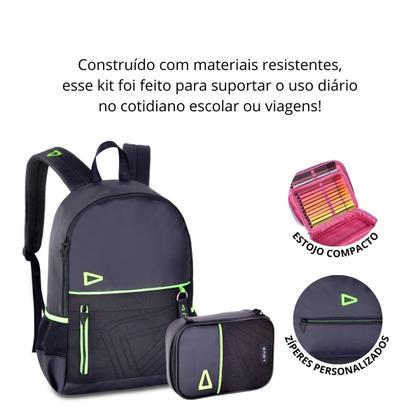 Imagem de Kit Mochila Bolsa de Costas Loud Gamer + Estojo Box Valorant VCT Oficial Escolar - Clio