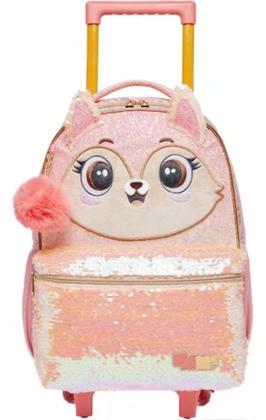 Imagem de Kit Mochila C/ Rodinhas +Lancheira Pack Me Fox Coral - Pacific