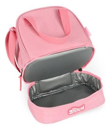 Imagem de Kit Mochila Carrinho 360 Com Chaveiro Porta Notebook Stitch