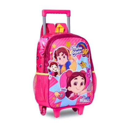 Imagem de Kit Mochila Carrinho Com Lancheira E Estojo Maria Clara E Jp
