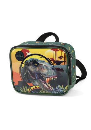 Imagem de Kit Mochila Carrinho Dinossauro T-Rex + Lancheira + Estojo