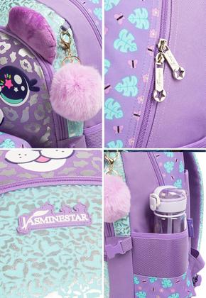 Imagem de Kit Mochila Carrinho Escolar Infantil Menina Juvenil