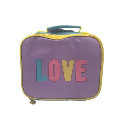 Imagem de Kit Mochila Carrinho + Lancheira + Estojo Love is All You Need Yins Kids - Ref YS42182-MC