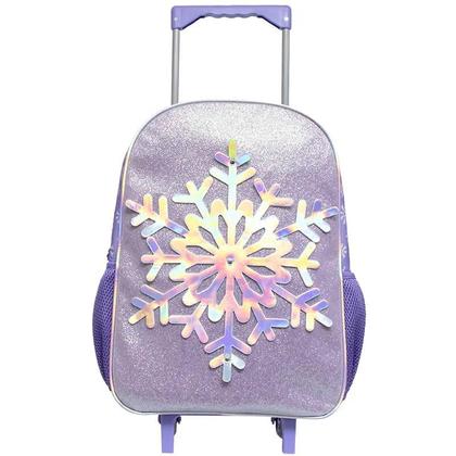 Imagem de Kit mochila carrinho, lancheira térmica e estojo Snowy 17"