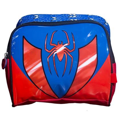 Imagem de Kit mochila carrinho, lancheira térmica e estojo Spider 17"