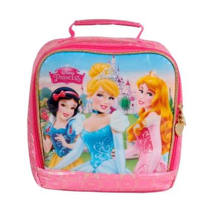 Imagem de Kit Mochila Carrinho Princesas + Lancheira + Estojo Dermiwil