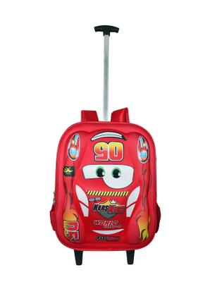 Imagem de Kit Mochila Carros 3d 5005 Infantil Rodinhas Escolar Top