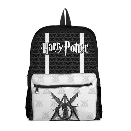 Imagem de Kit Mochila com Bolso e Estojo Escolar Juvenil do Herry Potter Menina e Menino 