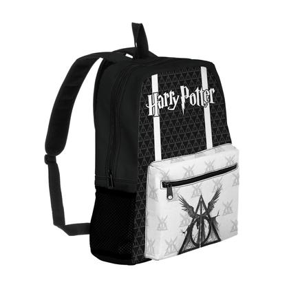 Imagem de Kit Mochila com Bolso e Estojo Escolar Juvenil do Herry Potter Menina e Menino 