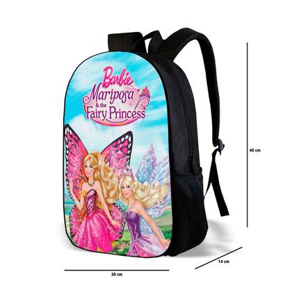 Imagem de Kit Mochila com Estojo Escolar Feminina da Barbie Para Meninas Mundo Rosa 