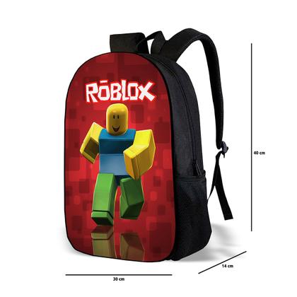 Imagem de Kit Mochila com Estojo Escolar Infantil do Roblox Menino e Menina 