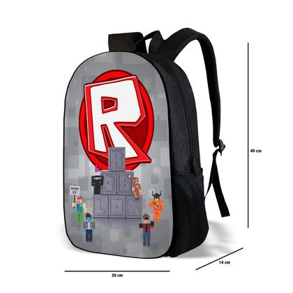 Imagem de Kit Mochila com Estojo Escolar Infantil do Roblox Menino e Menina 