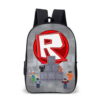 Imagem de Kit Mochila com Estojo Escolar Infantil do Roblox Menino e Menina 