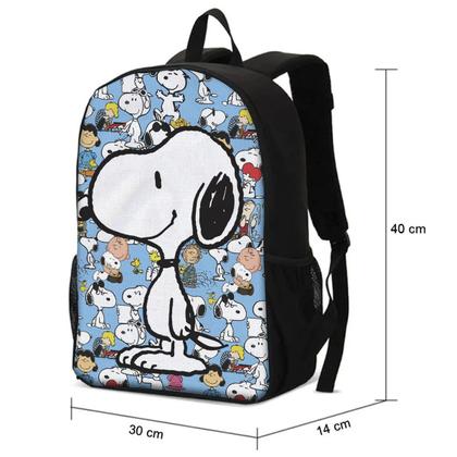 Imagem de Kit Mochila com Estojo Escolar Infantil do Snoopy Menina e Menino 