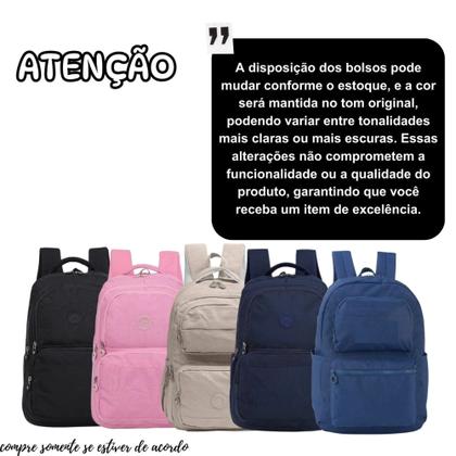Imagem de Kit Mochila com Estojo Grande Ideal Para Faculdade e Trabalho - Cores