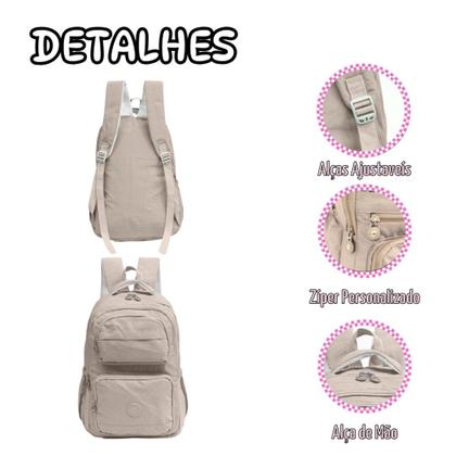 Imagem de Kit Mochila com Estojo Grande Ideal Para Faculdade e Trabalho - Cores