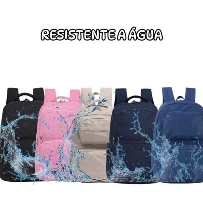 Imagem de Kit Mochila com Estojo Grande Ideal Para Faculdade e Trabalho - Cores