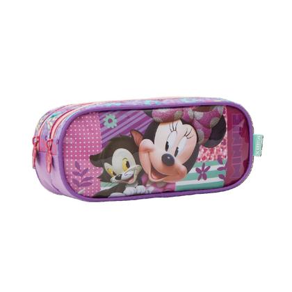 Imagem de Kit Mochila com Rodas 14 Estojo Minnie R2 - Xeryus