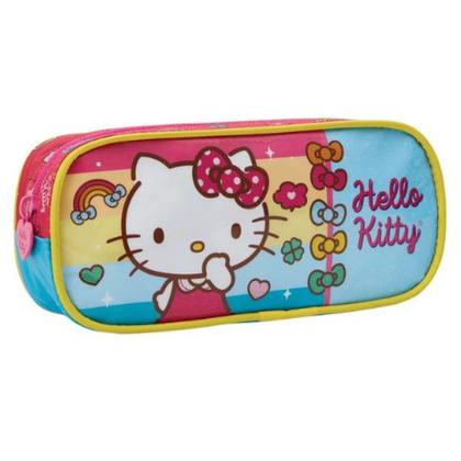 Imagem de Kit Mochila com Rodas Escolar 16 Hello Kitty Rainbow + Lancheira + estojo
