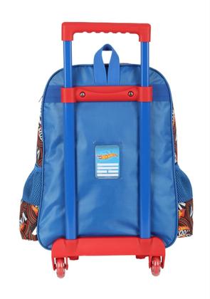 Imagem de Kit Mochila Com Rodas + Lancheira Infantil Hot Wheels