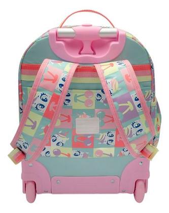 Imagem de Kit Mochila Com Rodinha + Estojo Unicórnio Cherry Puket