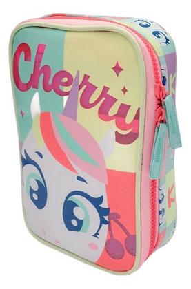 Imagem de Kit Mochila Com Rodinha + Estojo Unicórnio Cherry Puket