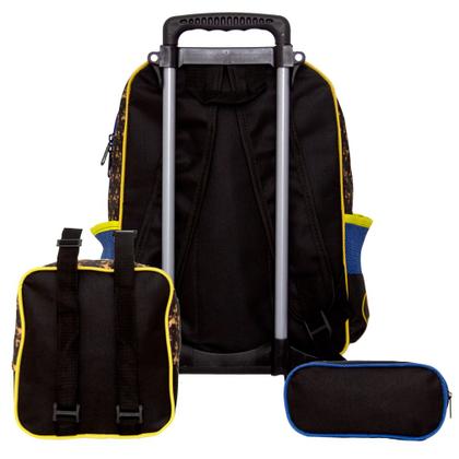 Imagem de Kit Mochila com Rodinhas Menino Infantil Batman DC