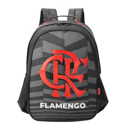 Imagem de Kit Mochila Costas 16" Flamengo Lancheira Estojo Escolar