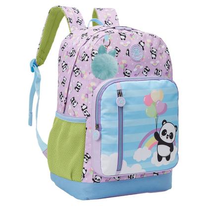 Imagem de Kit Mochila Costas 16" Panda Balão Estojo Box Passeio
