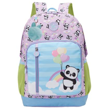 Imagem de Kit Mochila Costas 16" Panda Balão Estojo Box Passeio