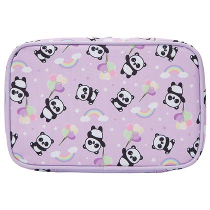 Imagem de Kit Mochila Costas 16" Panda Balão Estojo Box Passeio