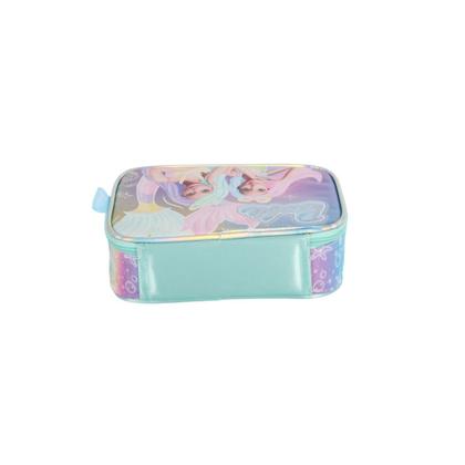 Imagem de Kit Mochila Costas Barbie Com Estojo Box Holográfico Escolar