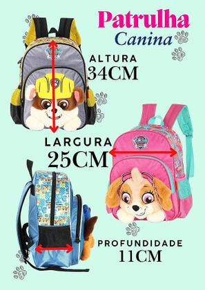 Imagem de Kit Mochila Costas e Lancheira Patrulha Canina Rubble - Ideal para Escola