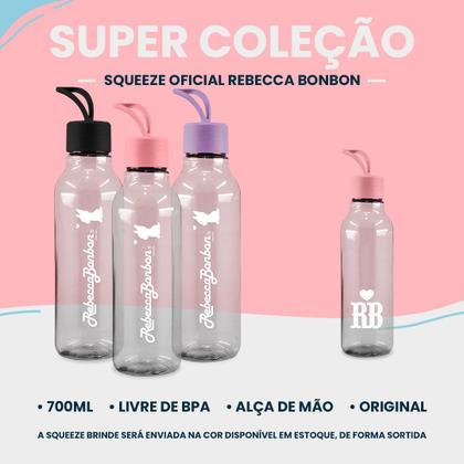 Imagem de Kit Mochila Costas Estojo Box Rebecca Bonbon Squeeze 700ml