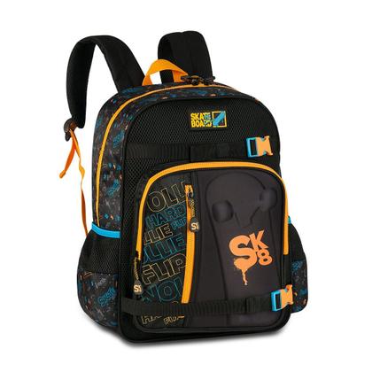 Imagem de Kit Mochila Costas Infantil Masculina Skate com Lancheira e Estojo
