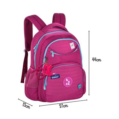 Imagem de Kit Mochila Costas Lancheira E Estojo Rosa Luluca