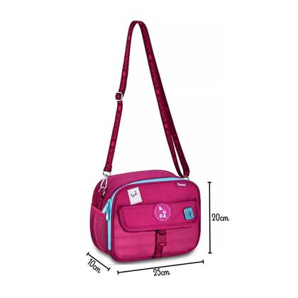 Imagem de Kit Mochila Costas Lancheira E Estojo Rosa Luluca