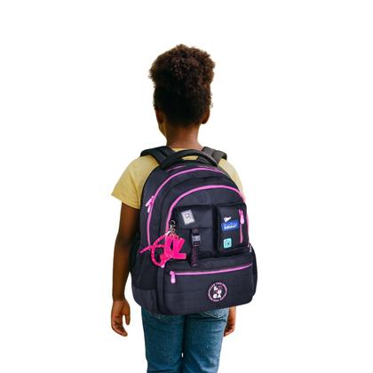 Imagem de Kit Mochila Costas Luluca Escolar Passeio Meninas Estojo Box