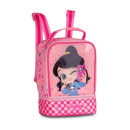 Imagem de Kit Mochila Costas Luluca Infantil Lancheira E Estojo - Rosa
