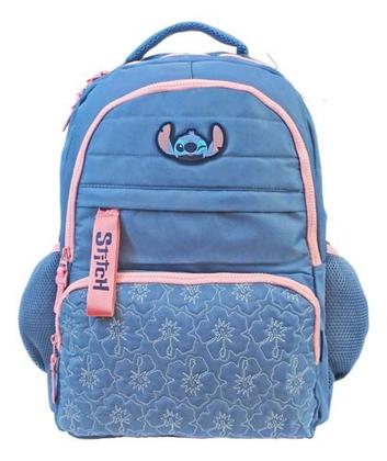 Imagem de Kit Mochila Costas Notebook C/ Estojo Triplo Original Stitch