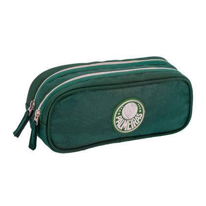 Imagem de Kit Mochila Costas Notebook Casual Estojo Duplo Palmeiras