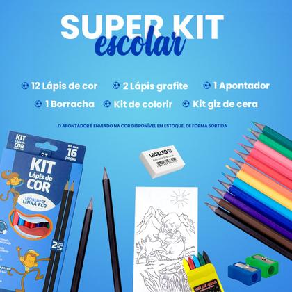 Imagem de Kit Mochila de Carrinho Infantil com Lancheira Clio Meninos
