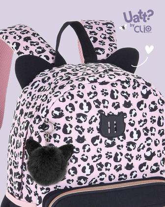 Imagem de Kit Mochila De Costas Com Estojo Rosa Oncinha Uatt Clio
